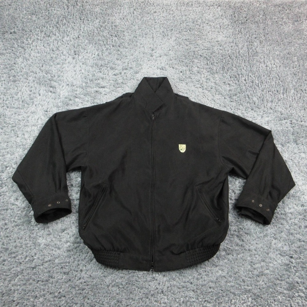 Zero Restriction Jacket Mens Large Black Golf Full Zip Windbreaker Microfiber